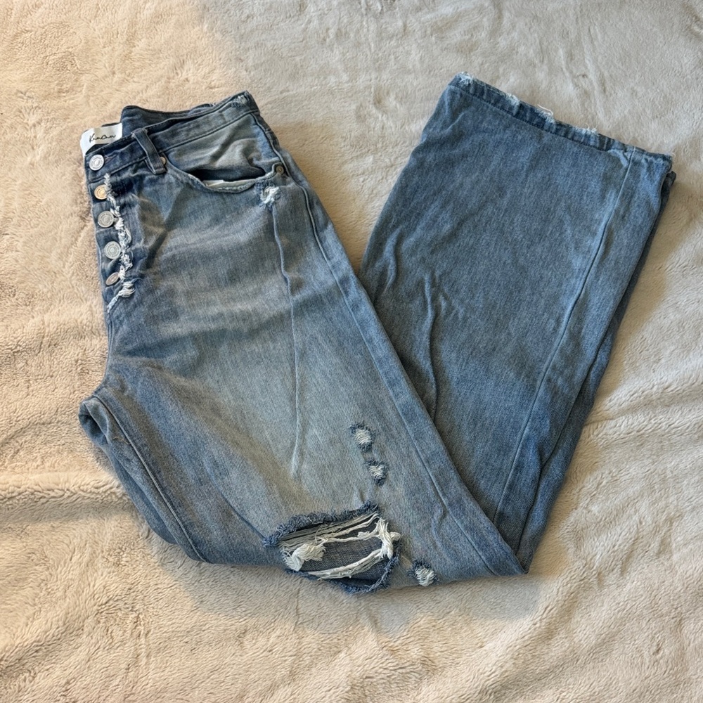 KanCan Light Blue Straight Leg Jeans